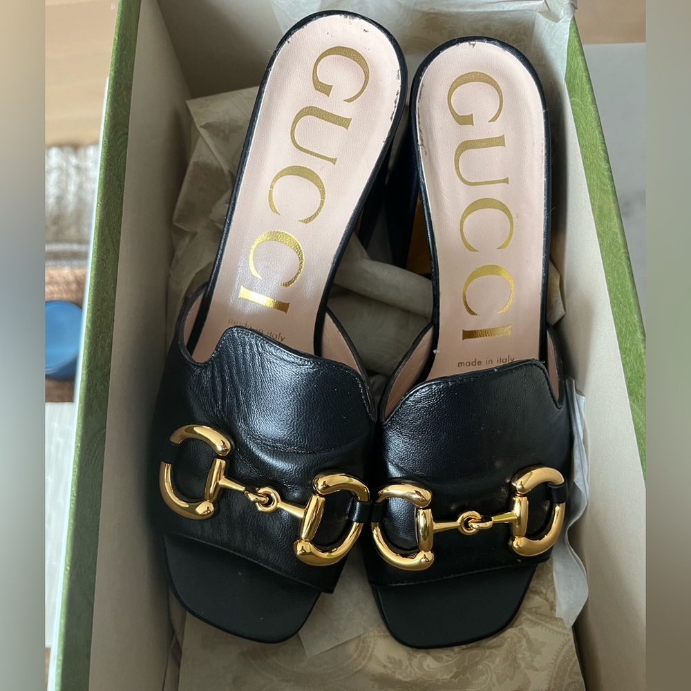 Gucci Horsebit Mule Sandals